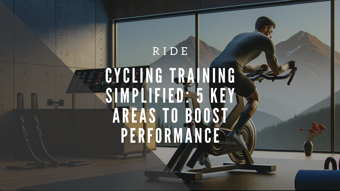 rider training with indoor cycling at home for a sportive