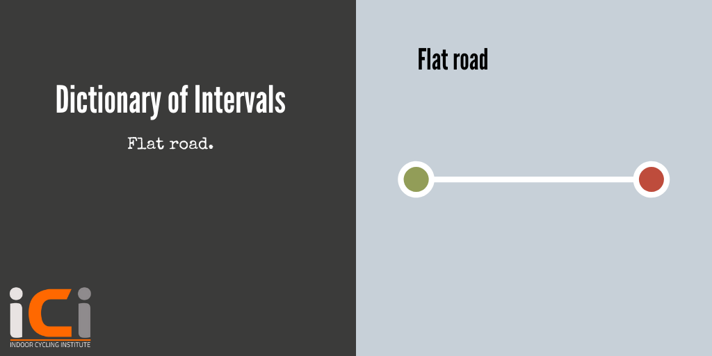 Dictionary of intervals - seated flat, flat road