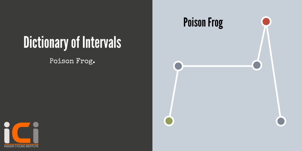 Dictionary of intervals - Poison frog. Indoor Cycling Institute