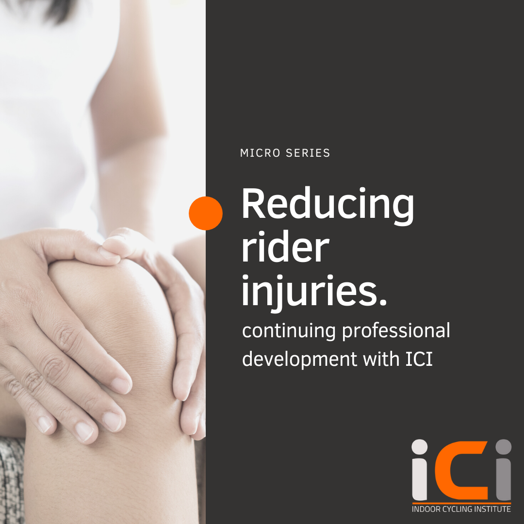 Instructor CPD from Indoor Cycling Institute - reducing rider injuries