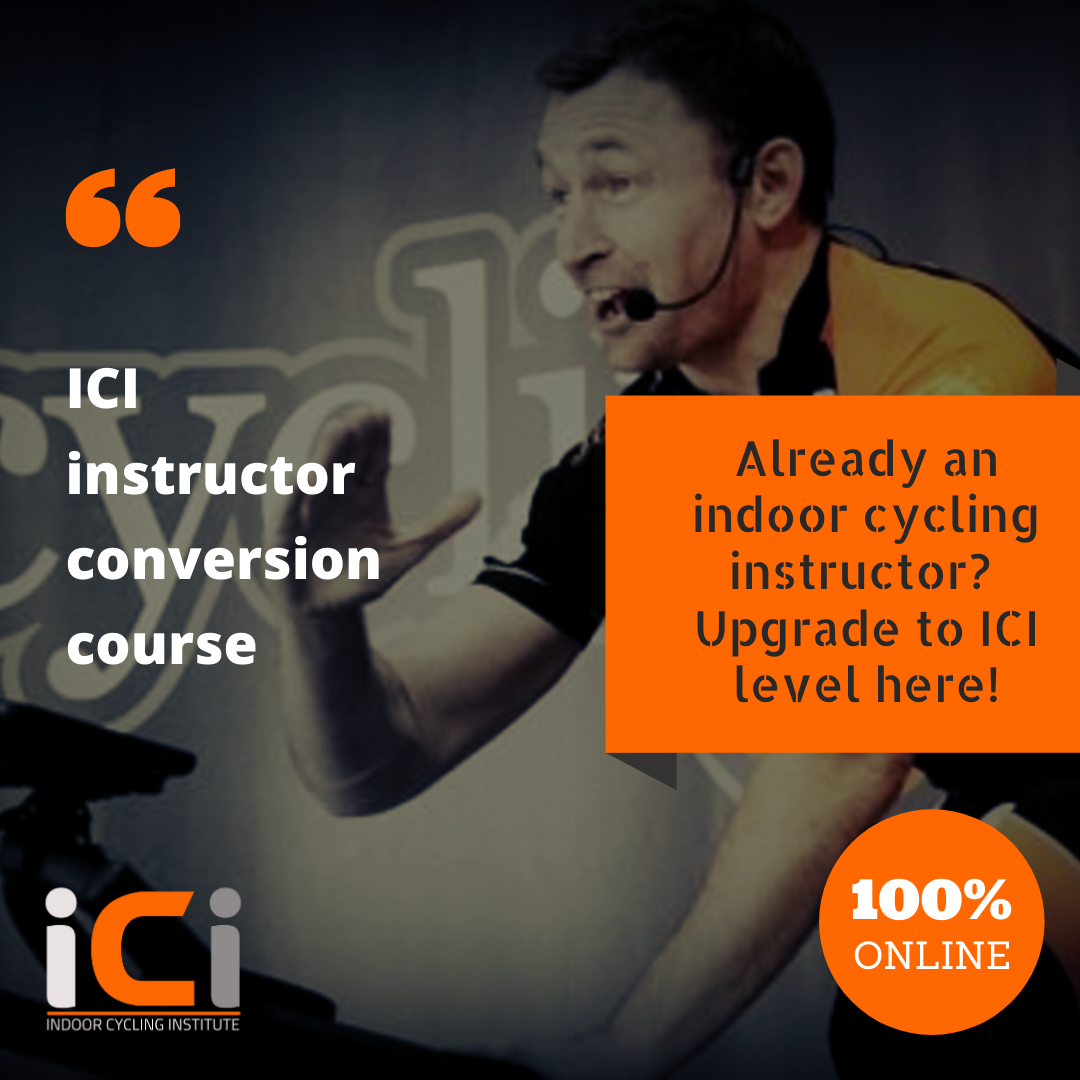 Upgrade your existing indoor cycling instructor certificate to ICI grade