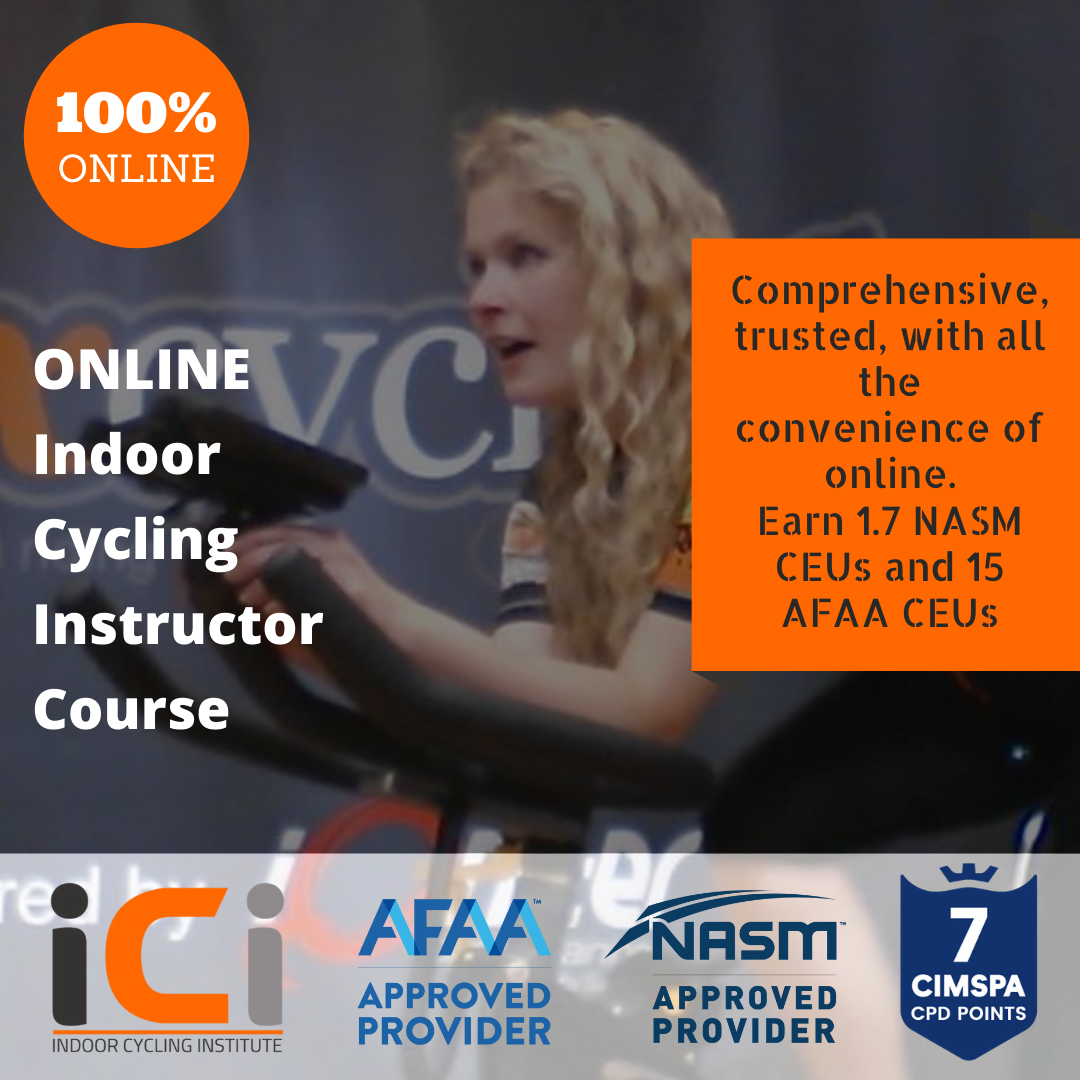ONLINE Level 1 Indoor cycling instructor course