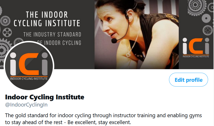 Indoor Cycling Institute on Twitter