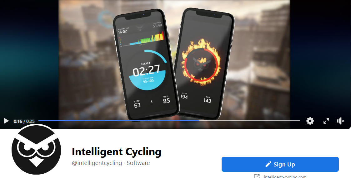 Intelligent Cycling Facebook page