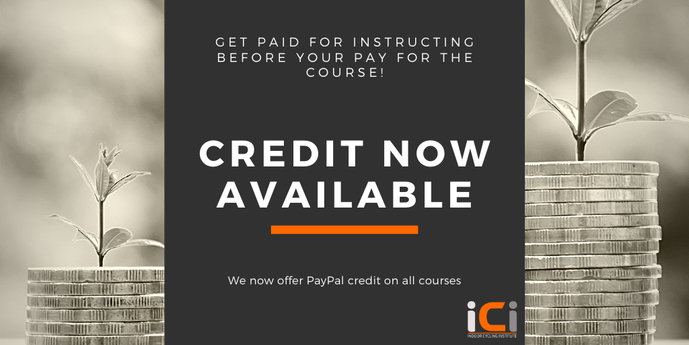 Credit for courses now available with PayPal. 